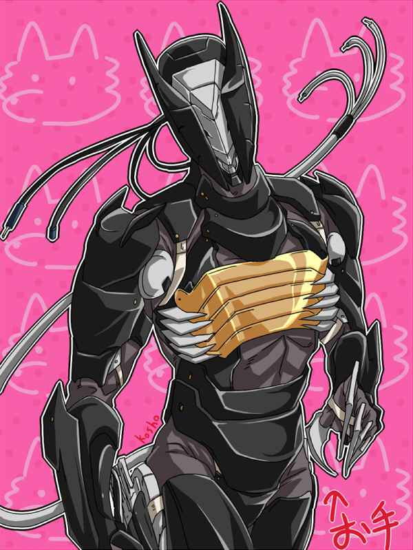 1boy, android, bladewolf, claws, humanization, koshou_(koko2589), metal_gear_(series), metal_gear_rising:_revengeance, no_humans, solo, tail