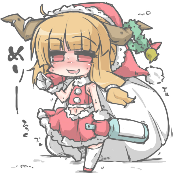 1girl, blush, bottle, bow, drooling, drunk, gloves, hair_bow