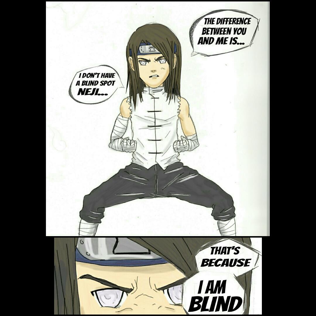 1boy, bandages, blind, brown_hair, chinese_clothes, comic, fighting, hyuga