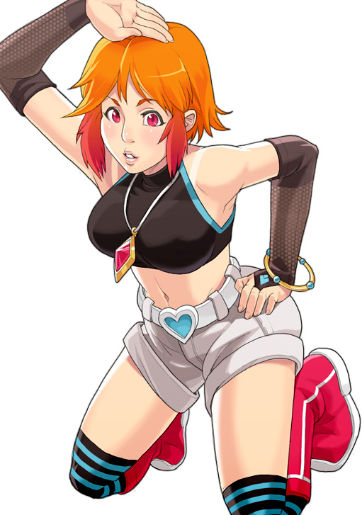 1girl, against_glass, alicuu_girls:_bahamut, bangle, belt_buckle, boots, bracelet, breasts