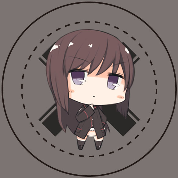 >:<, 1girl, :<, black_boots, black_legwear, blush, boots, brown_background