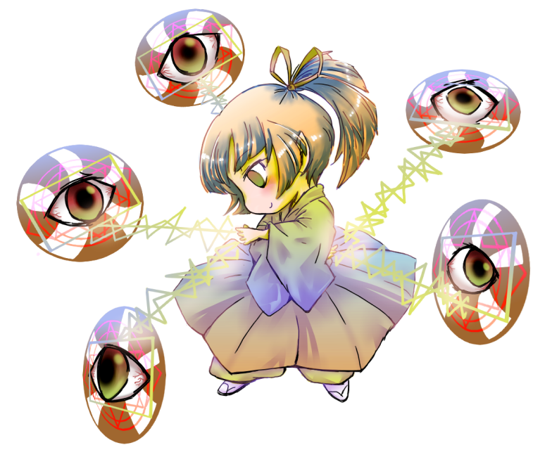 blonde_hair, hair_ribbon, looking_to_the_side, mad-tuna, magic_circle, ponytail, ribbon, touhou