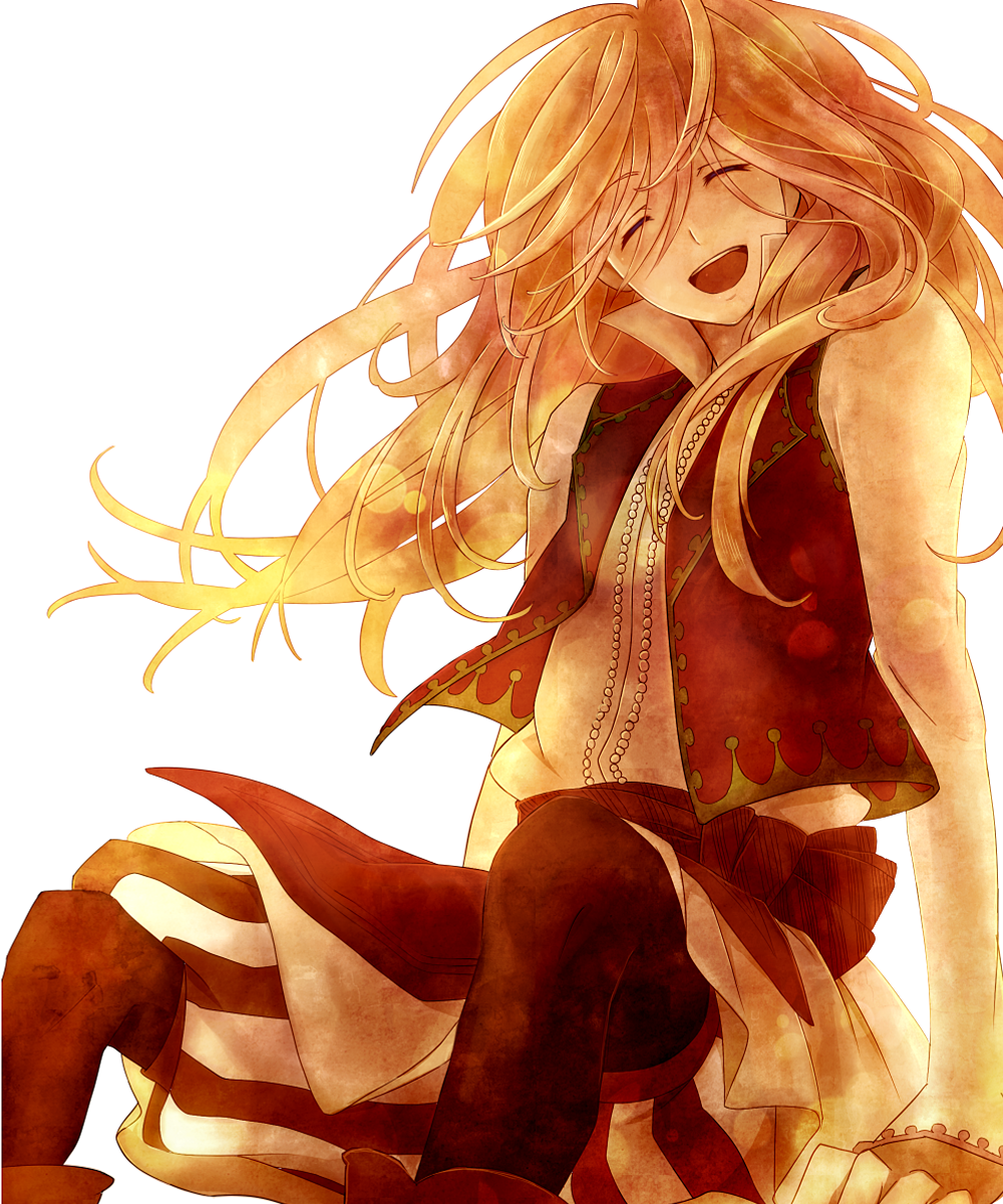 1boy, blonde_hair, carvajal_(shoukoku_no_altair), closed_eyes, highres, kusakari, long_hair, open_mouth