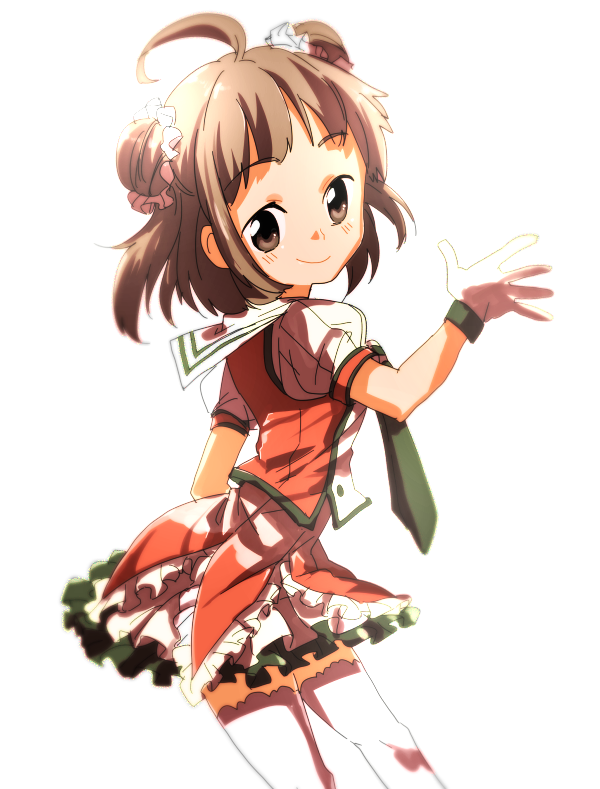 1girl, brown_eyes, brown_hair, double_bun, g-20800, gloves, kantai_collection, naka_(kantai_collection)