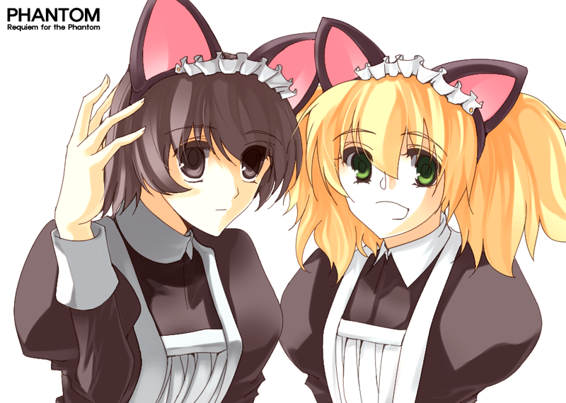 cal_devens, cat_ears, ein, maid, phantom_of_inferno, requiem_for_the_phantom