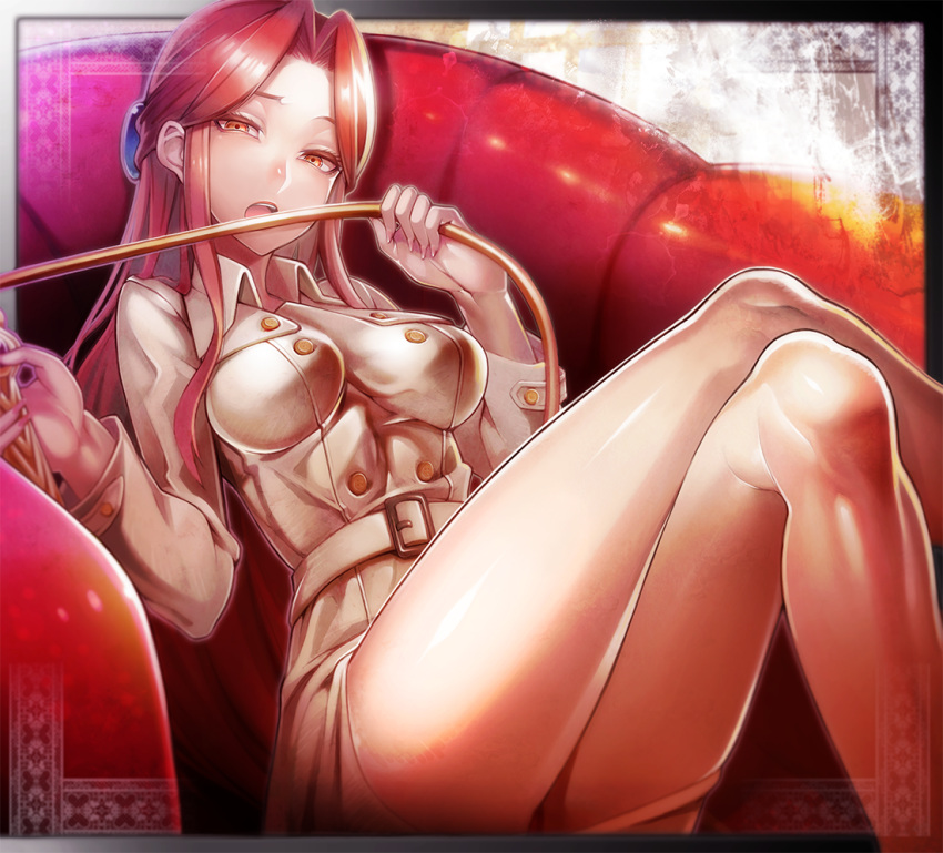 1girl, breasts, brown_eyes, brown_hair, coat, crossed_legs, idolmaster, idolmaster_cinderella_girls