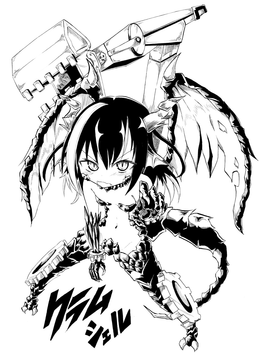 1girl, absurdres, animal_ears, bare_shoulders, clam_shell_(ole_tower), demon_girl, elbow_gloves, gloves