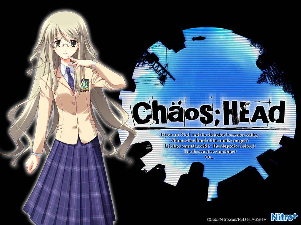 blonde_hair, chaos;head, glasses, kusonoki_yua, long_hair, seifuku