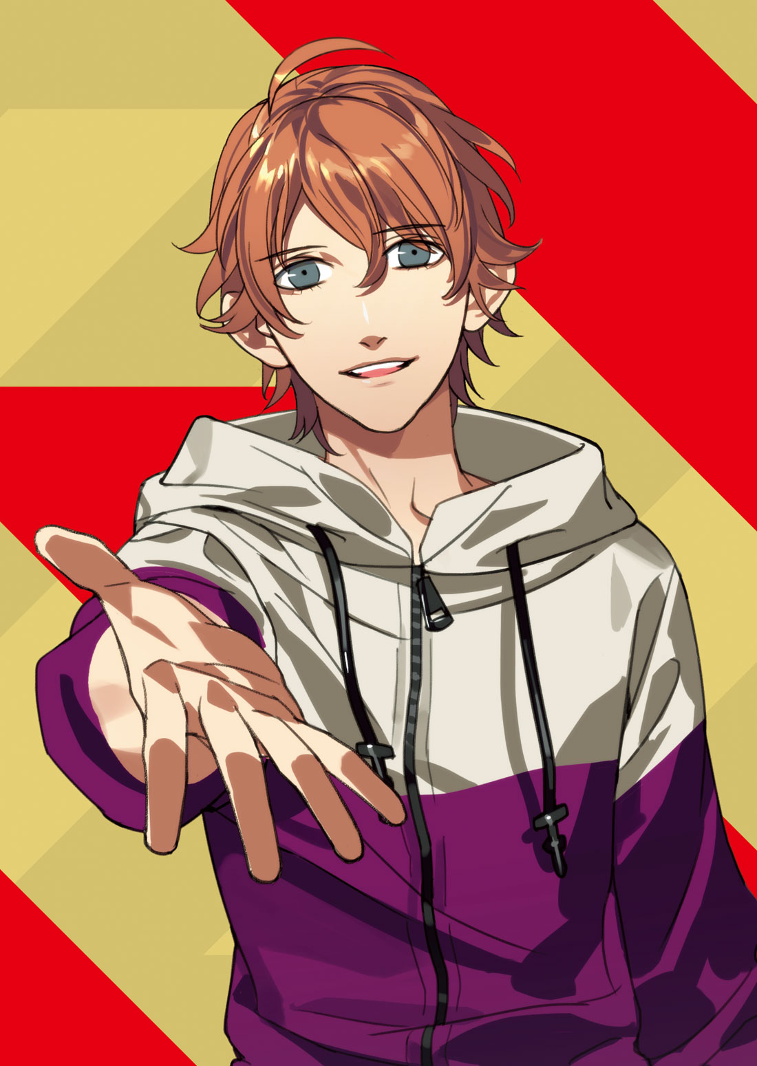 1boy, hazama_masayoshi, highres, kurahana_chinatsu, official_art, samurai_flamenco