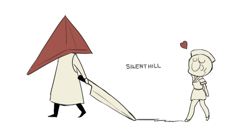 1boy, 1girl, ayu_(mog), bubble_head_nurse, copyright_name, hat, heart, hetero