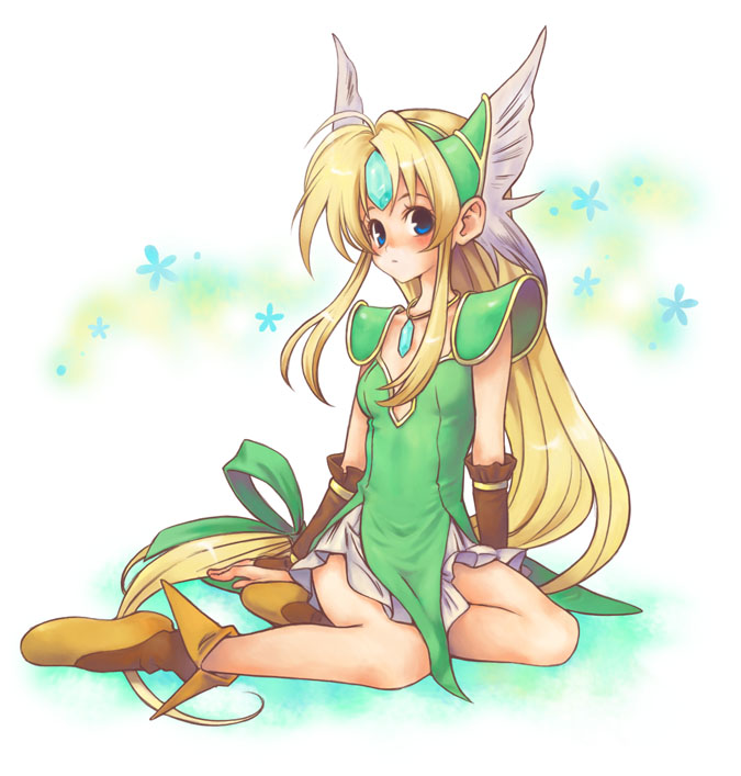 blue_eyes, blush, long_hair, nowo, riesz, seiken_densetsu, seiken_densetsu_3, solo
