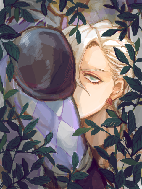 2boys, jojo_no_kimyou_na_bouken, multiple_boys, nagura, pannacotta_fugo, purple_haze_(stand), stand_(jojo), white_hair
