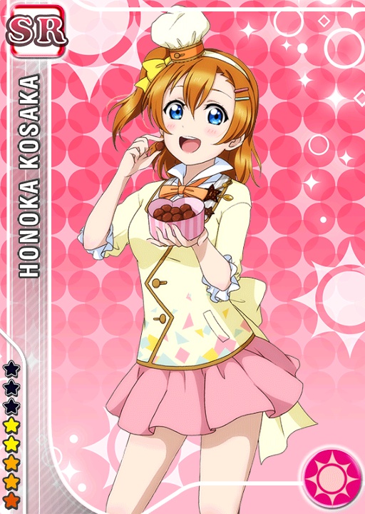 blue_eyes, character_name, chocolates, dress, happy, hat, kousaka_honoka, love_live!_school_idol_project