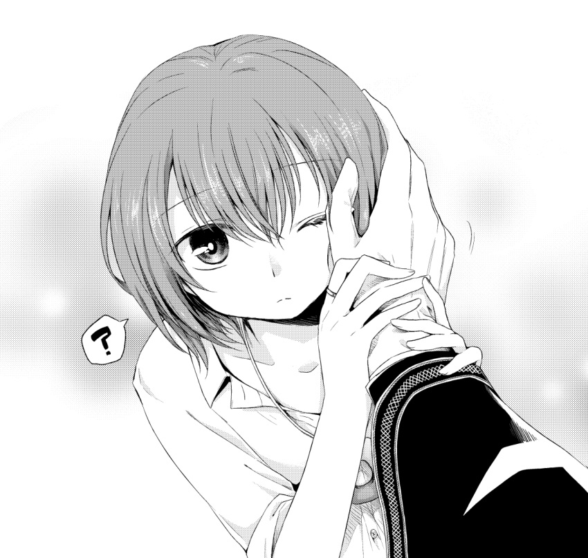 1boy, 1girl, ?, doutika, ellias_ainsworth, gloves, hatori_chise, jewelry