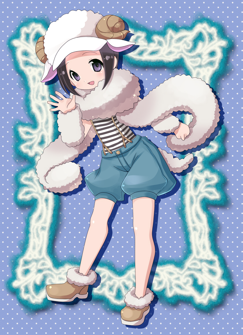 animal_hood, black_hair, blush, hood, idolmaster, idolmaster_side-m, male_focus, okamura_nao