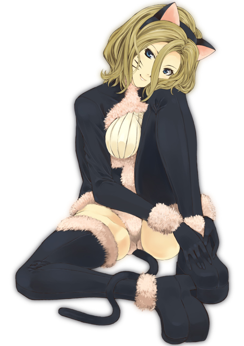 blonde_hair, blue_eyes, boots, cat_ears, code_geass, gloves, millay_ashford, milly_ashford
