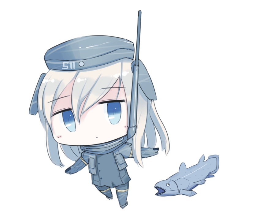 1girl, :o, animal, black_dress, black_legwear, blonde_hair, blue_eyes, chibi
