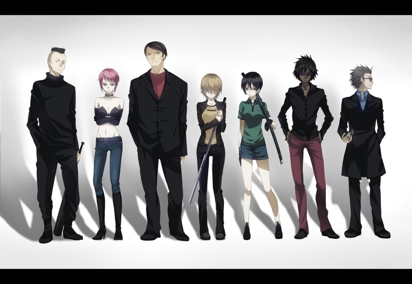 6+boys, 6+girls, carlos_(etsusa_oohashi), etsusa_oohashi, gen-san_(etsusa_oohashi), goroo_(etsusa_oohashi), greatest_chang, lily_(etsusa_oohashi)