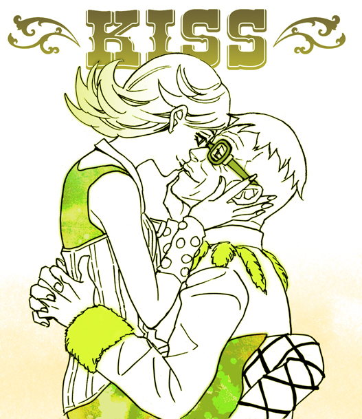 1boy, 1girl, 9lara, age_difference, couple, hetero, jojo_no_kimyou_na_bouken, lucy_steel