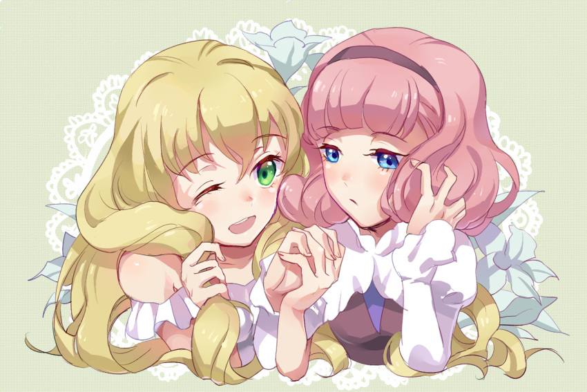 aldnoah.zero, asseylum_vers_allusia, bangs, blue_eyes, blunt_bangs, blush, bob_cut, green_eyes