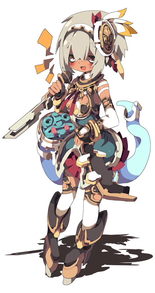 1girl, aztec, boots, cookie_(touhou), dango_mushi, full_body, hairband, jewelry