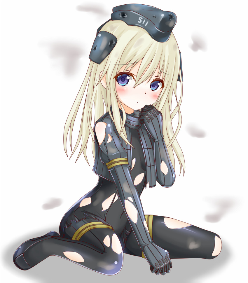 1girl, black_dress, black_legwear, blonde_hair, blush, covered_navel, cropped_jacket, dress
