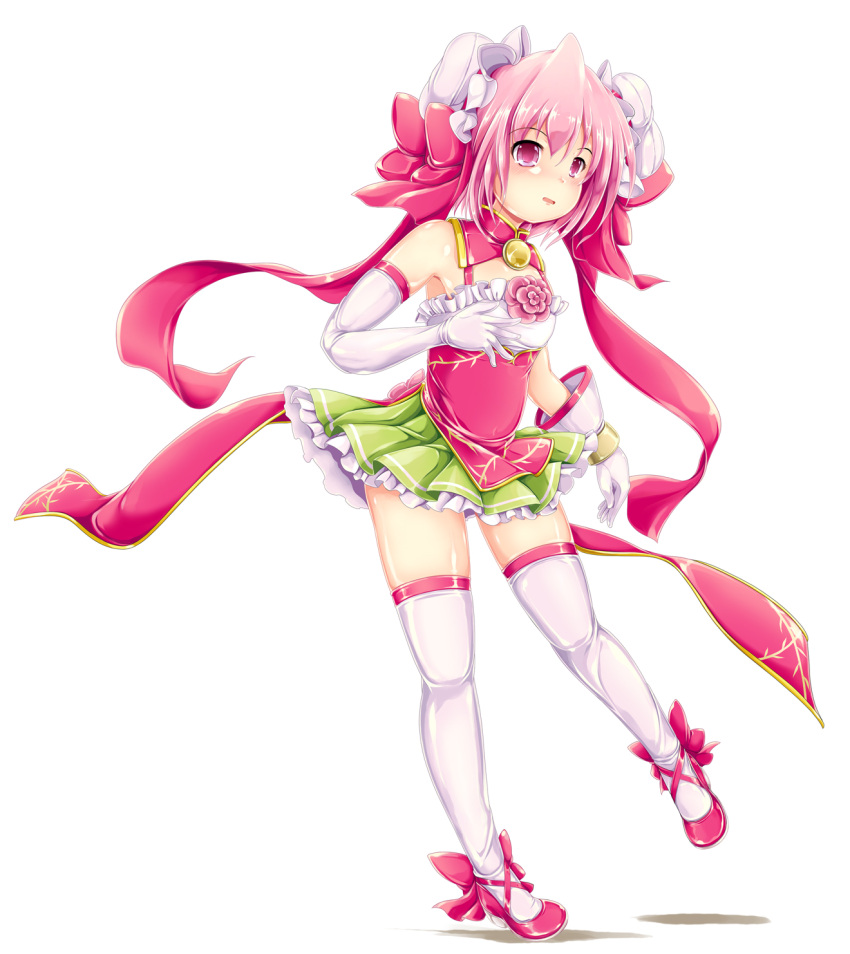 1girl, alternate_costume, back, bandages, bare_shoulders, bow, death_angel_komachi, double_bun