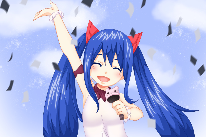 3:2_aspect_ratio, blue_hair, blush, breasts, fairy_tail, high_resolution, large_filesize, long_hair