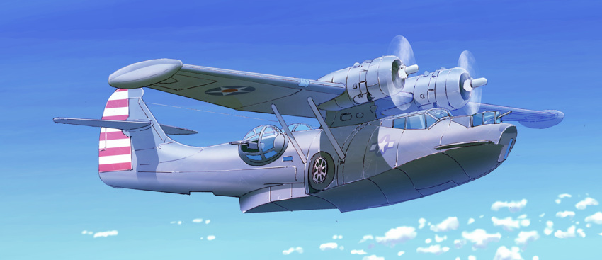 consolidated_pby_catalina, earasensha, seaplane, sky, tagme