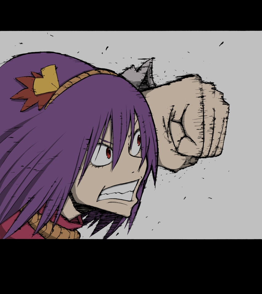 angry, clenched_hand, fist, hairband, highres, karu_(ishiken), karu_(pixiv520294), nib_pen