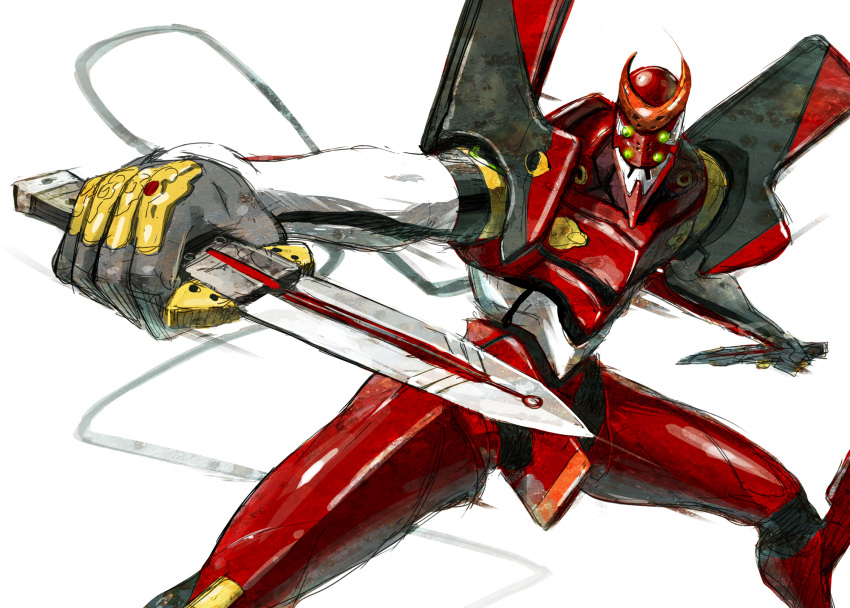 dual_wield, eva_02, highres, mecha, nagasawa_shin, neon_genesis_evangelion, prog_knife, rebuild_of_evangelion
