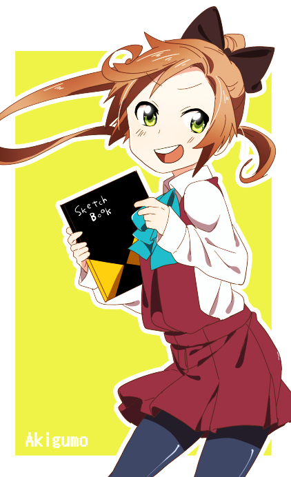 1girl, akigumo_(kantai_collection), brown_hair, g-20800, green_eyes, kantai_collection, long_hair, pantyhose