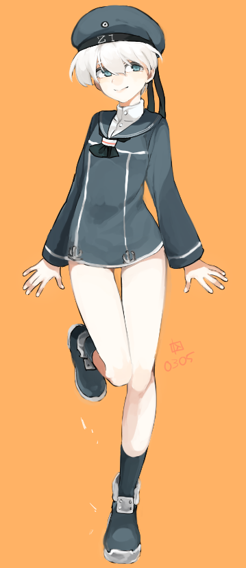 hat, kantai_collection, nakagomiyuki415, sailor_hat, short_hair, z1_leberecht_maass_(kantai_collection)