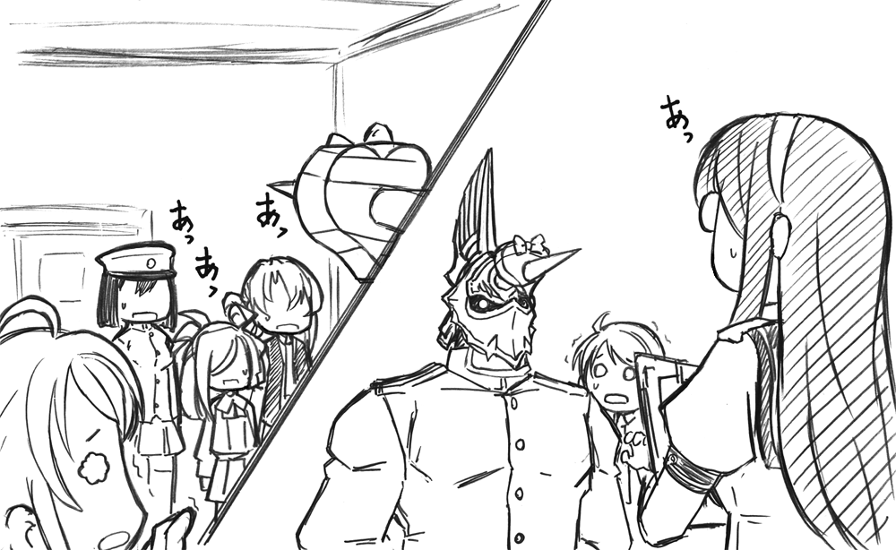 1boy, admiral_(kantai_collection), kantai_collection, nigtouab, samidare_(kantai_collection)