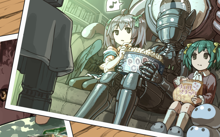 2girls, android_(elona), black_angel_(elona), elona, multiple_girls, rueken, tagging_in_progress, younger_sister_(elona)