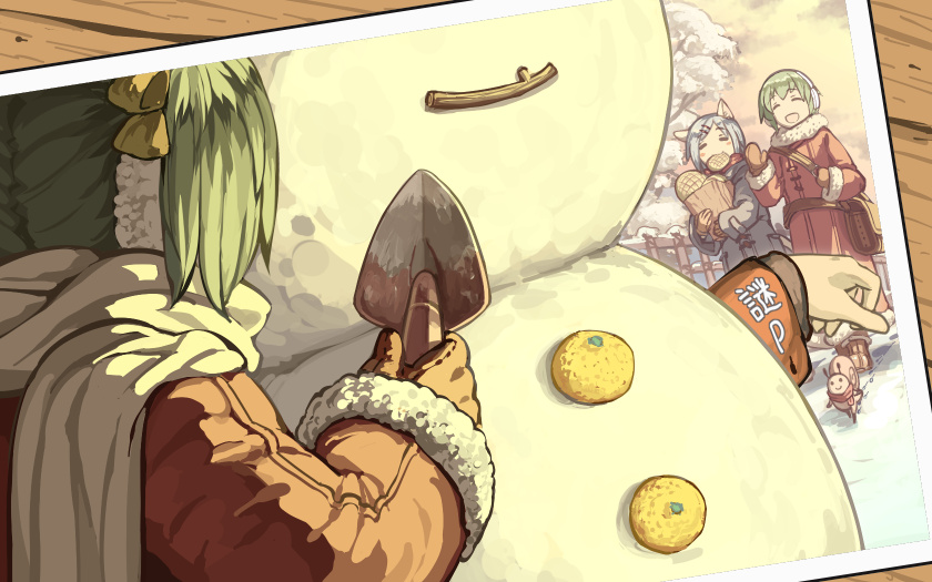 catsister_(elona), elona, rueken, rueken's_elona_player_character, tagging_in_progress, younger_sister_(elona)