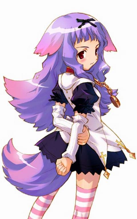 blush, bow, dalk_gaiden, doggirl, dress, farfa, gloves, hcg