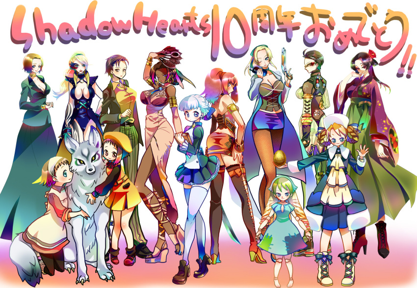 6+girls, alice_elliot, anastasia_romanov, blanca, blue_eyes, cornelia, hat, jeanne_(shadow_hearts)