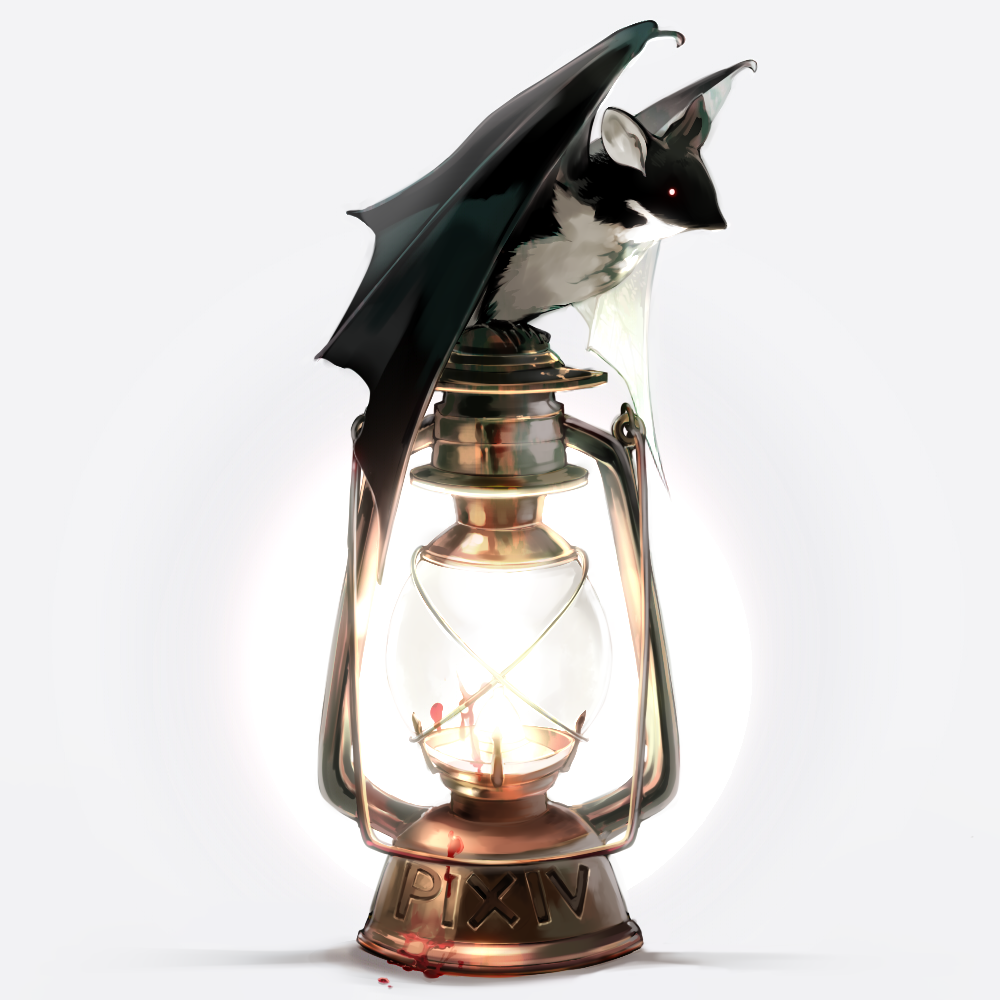 bat, hachishikokusuke, lantern, no_humans, original, pixiv