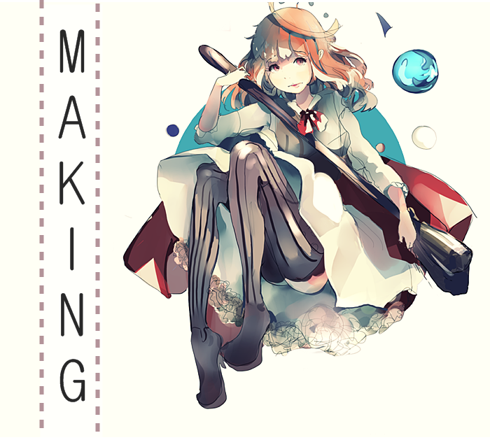 dress, jewelry, kyoukaraa, sad, thigh_highs