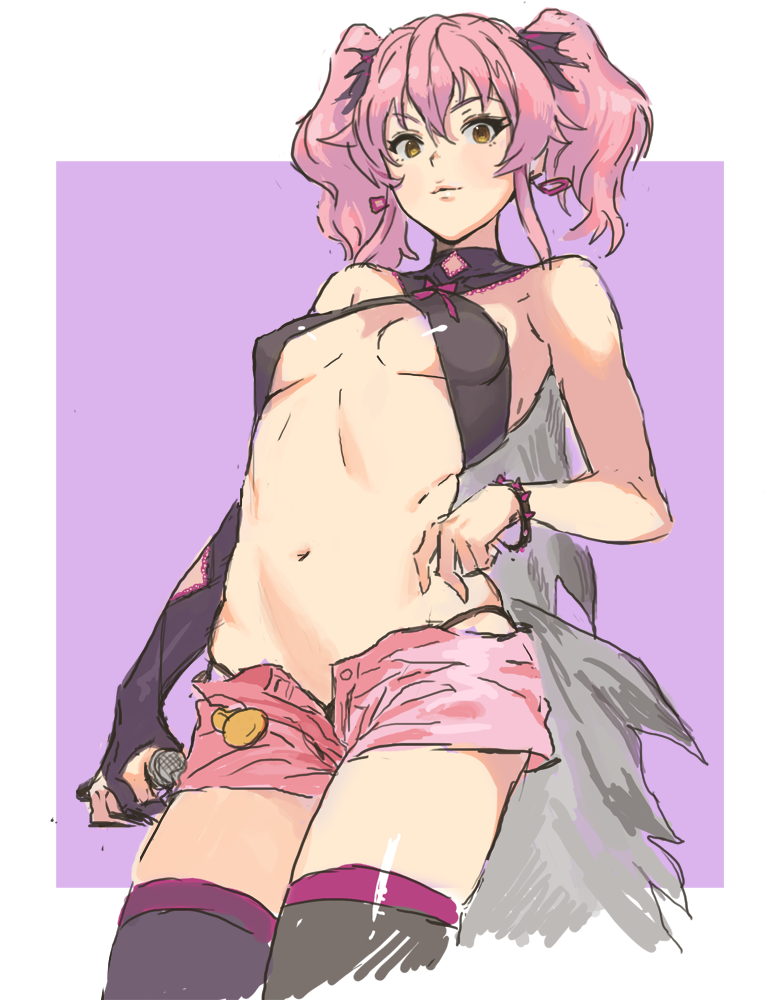 1girl, bow, breasts, hair_bow, idolmaster, idolmaster_cinderella_girls, jougasaki_mika, looking_at_viewer
