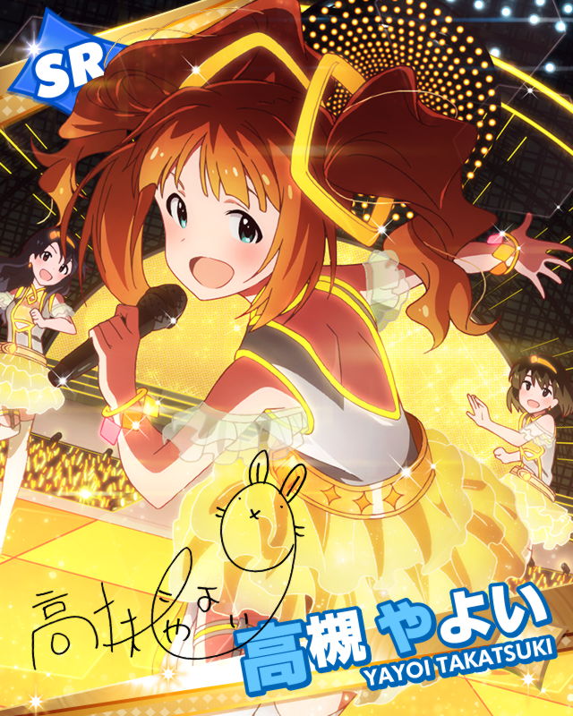 3girls, black_hair, brown_hair, character_name, idolmaster, idolmaster_million_live!, long_hair, looking_at_viewer