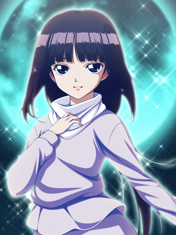 1girl, after_war_gundam_x, blue_eyes, brown_hair, gundam, hime_cut, lips, long_hair