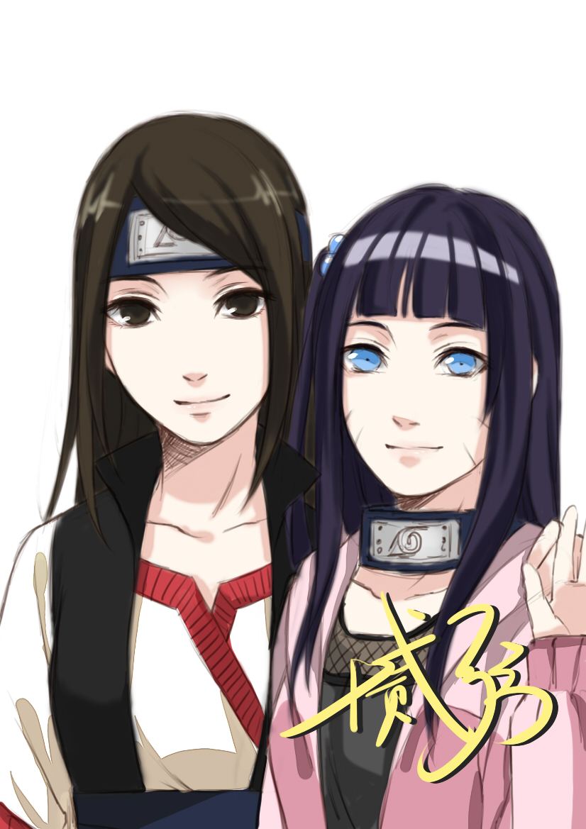 alternate_hairstyle, artist_name, black_hair, blue_eyes, facial_mark, glasses, glasses_removed, naruto