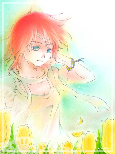 casual, chikican, dress, gensou_suikoden, gensou_suikoden_v, isabel, kankichi, red_hair