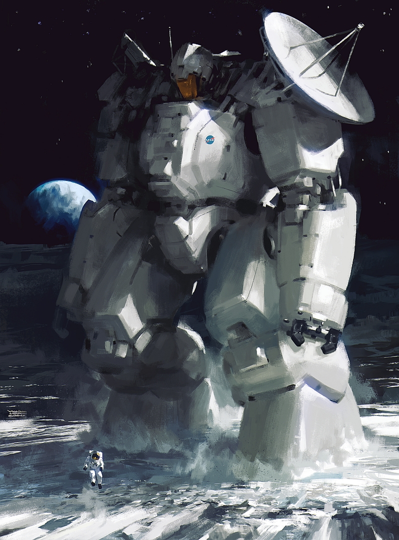 antennae, astronaut, dust, earth, emblem, epic, helmet, jumping
