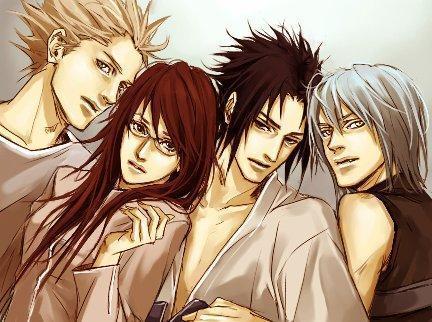 houzuki_suigetsu, hozuki_suigetsu, jugo, juugo, karin_(naruto), lily_(artist), lowres, naruto