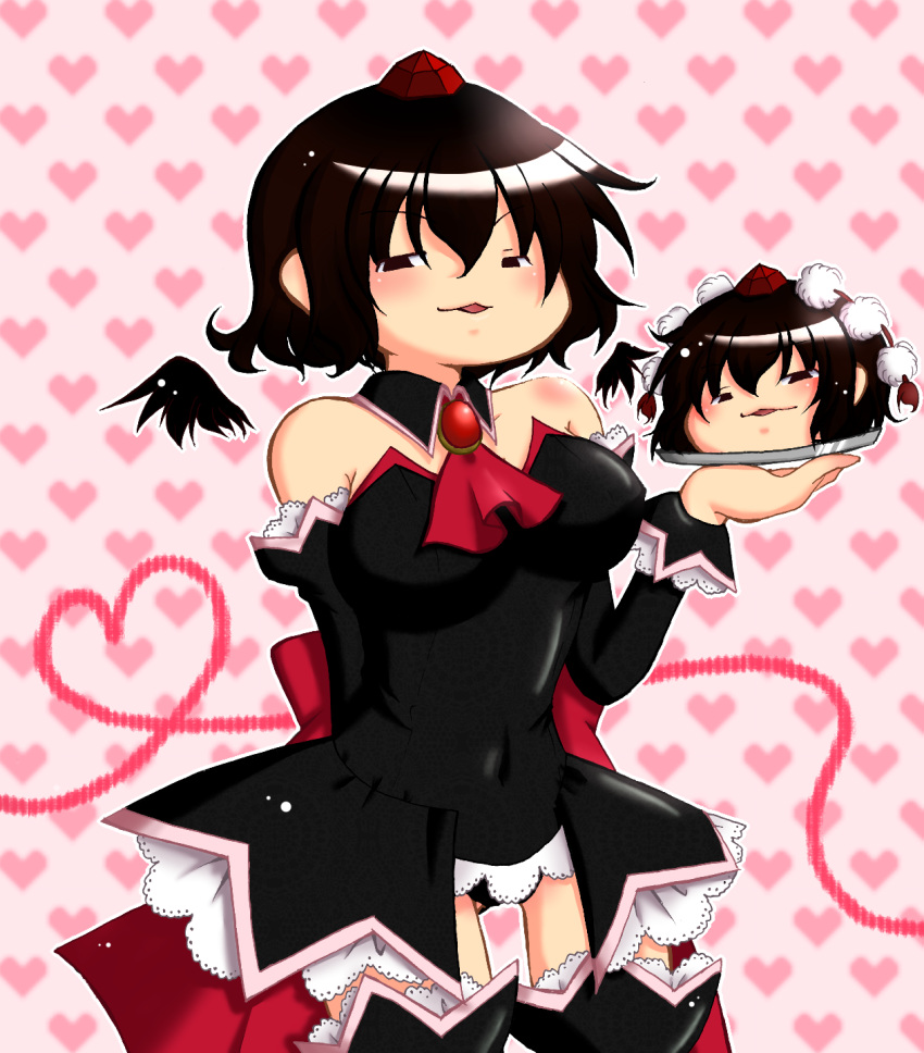 bad_id, brown_eyes, brown_hair, hat, highres, higurashi_no_naku_koro_ni, kimeemaru, miki_souya