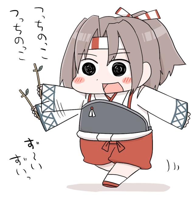 1girl, chibi, comic, gaiko_kujin, hachimaki, headband, kantai_collection, muneate