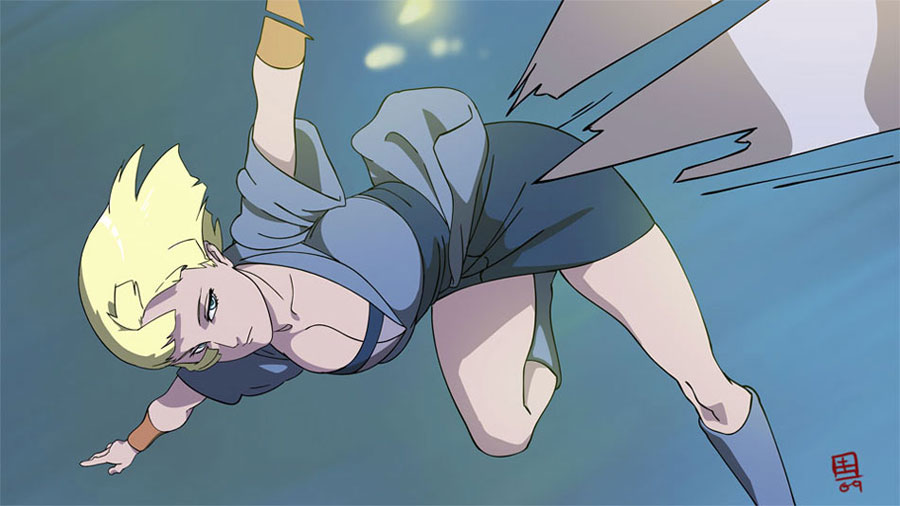 breasts, cleavage, green_eyes, huge_breasts, naruto, naruto_shippuden, qiqo, samui